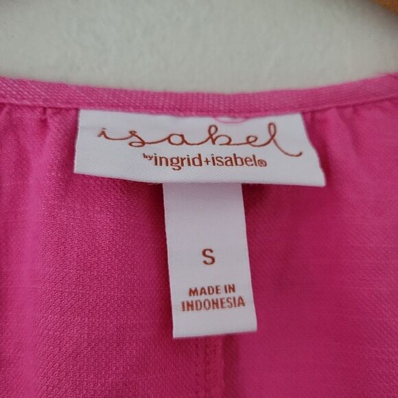 Isabel Maternity Ingrid + Isabel Pink Mini Dress Cotton Blend Short Small - Picture 6 of 6